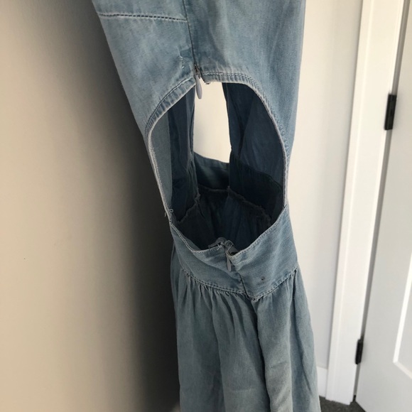 Kirra Cutout Denim House Dress - Picture 6 of 7